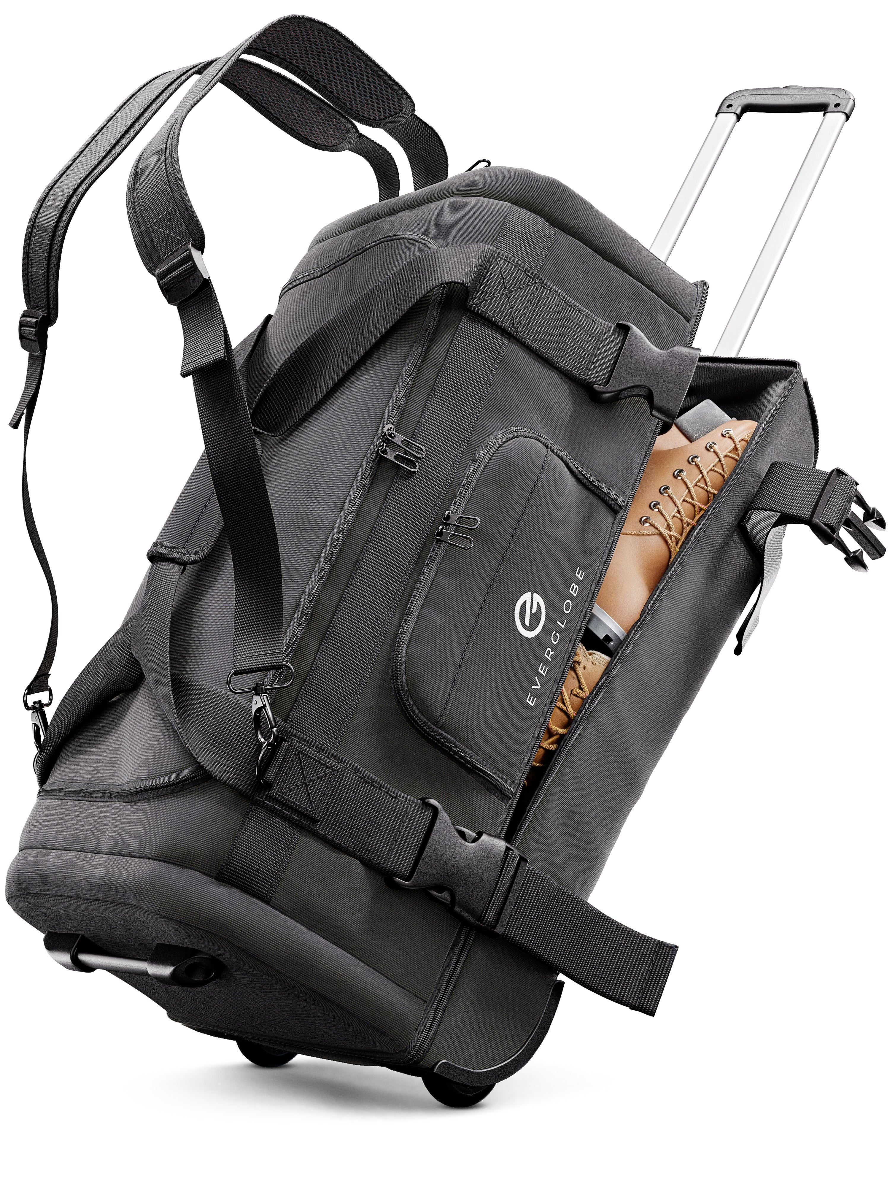 3in1 Reisetasche mit Rollen und Rucksackfunktion