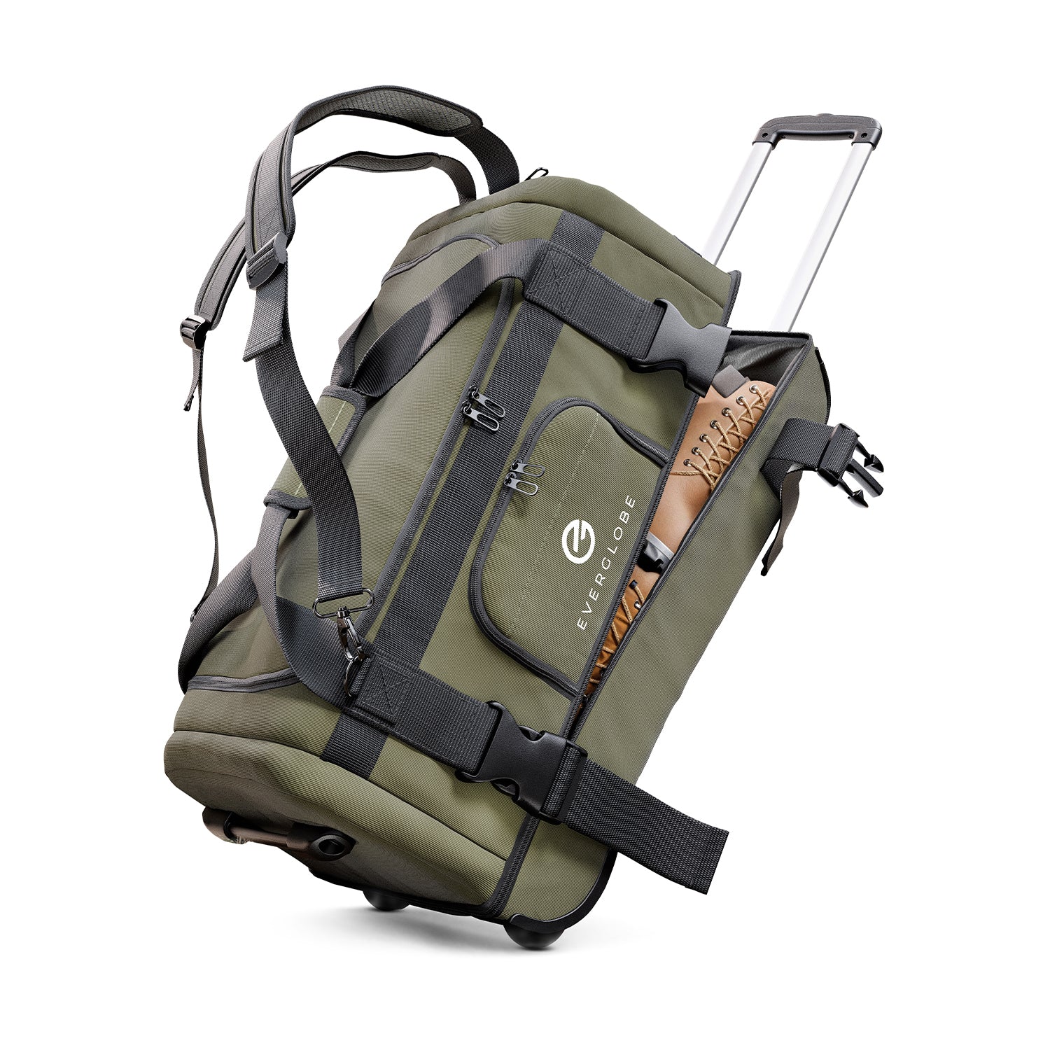 3in1 Reisetasche mit Rollen und Rucksackfunktion