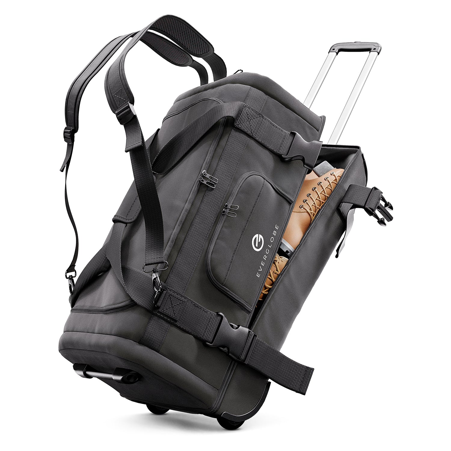3in1 Reisetasche mit Rollen und Rucksackfunktion