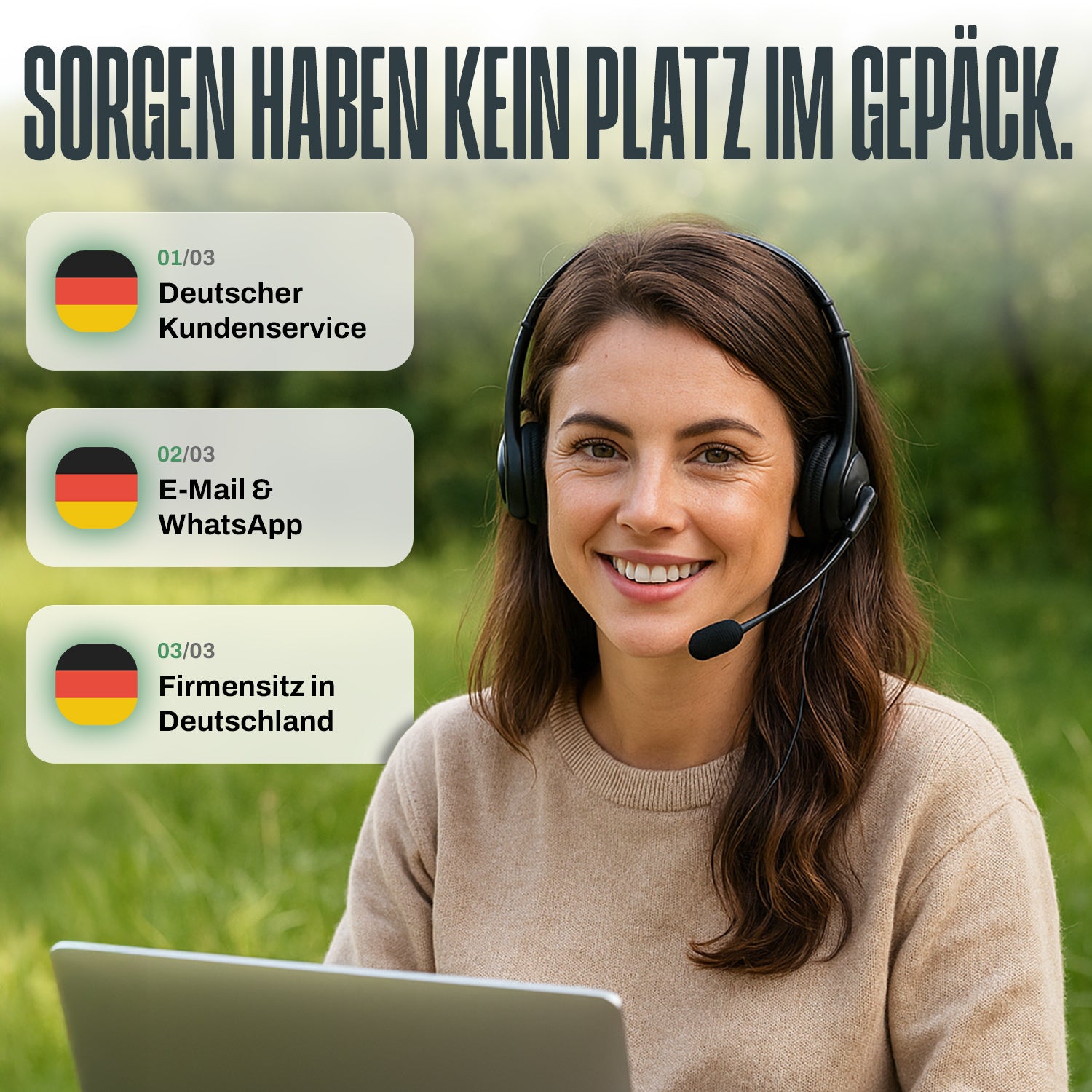 3in1 Reisetasche mit Rollen und Rucksackfunktion
