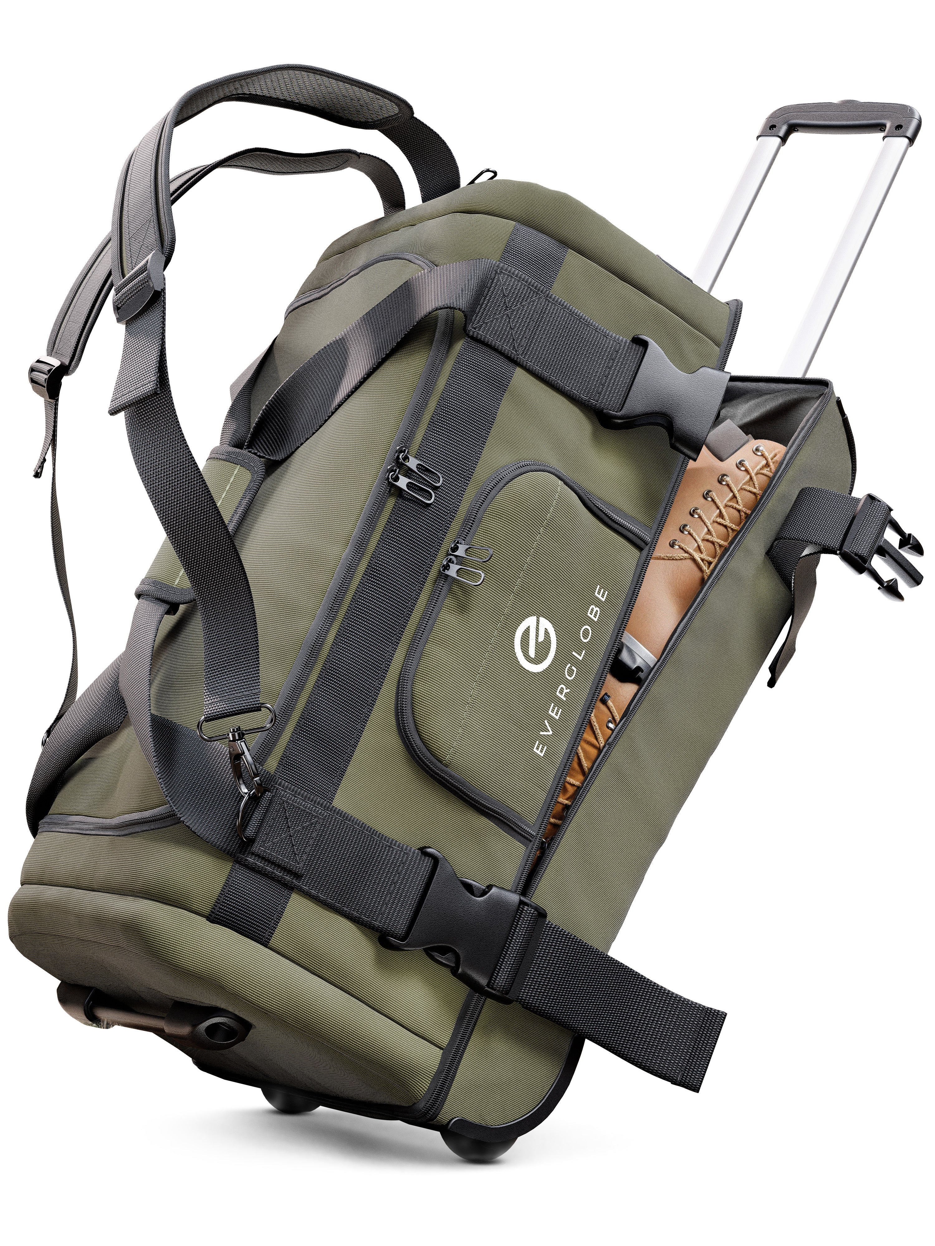 3in1 Reisetasche mit Rollen und Rucksackfunktion
