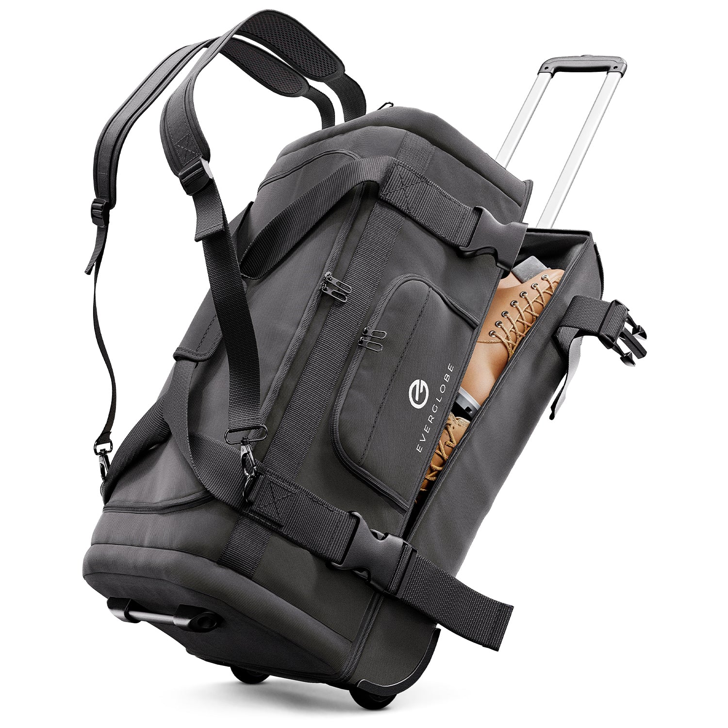 3in1 Reisetasche mit Rollen und Rucksackfunktion