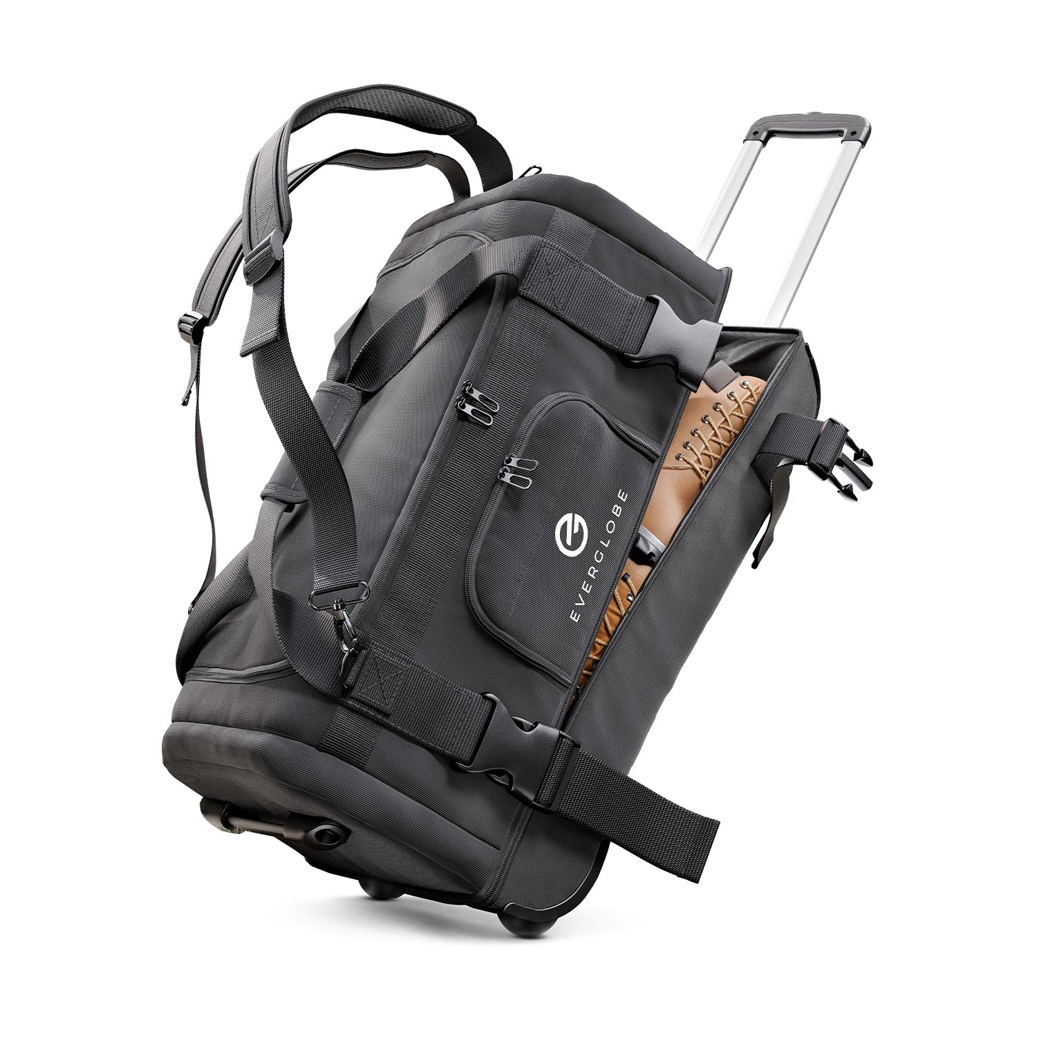 3in1 Reisetasche mit Rollen und Rucksackfunktion